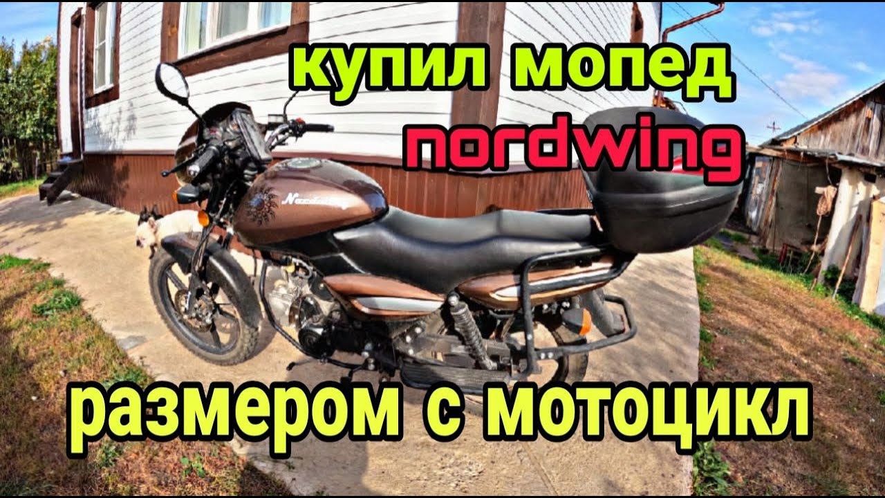 Купил мопед nordwing. Мопед размером с мотоцикл.