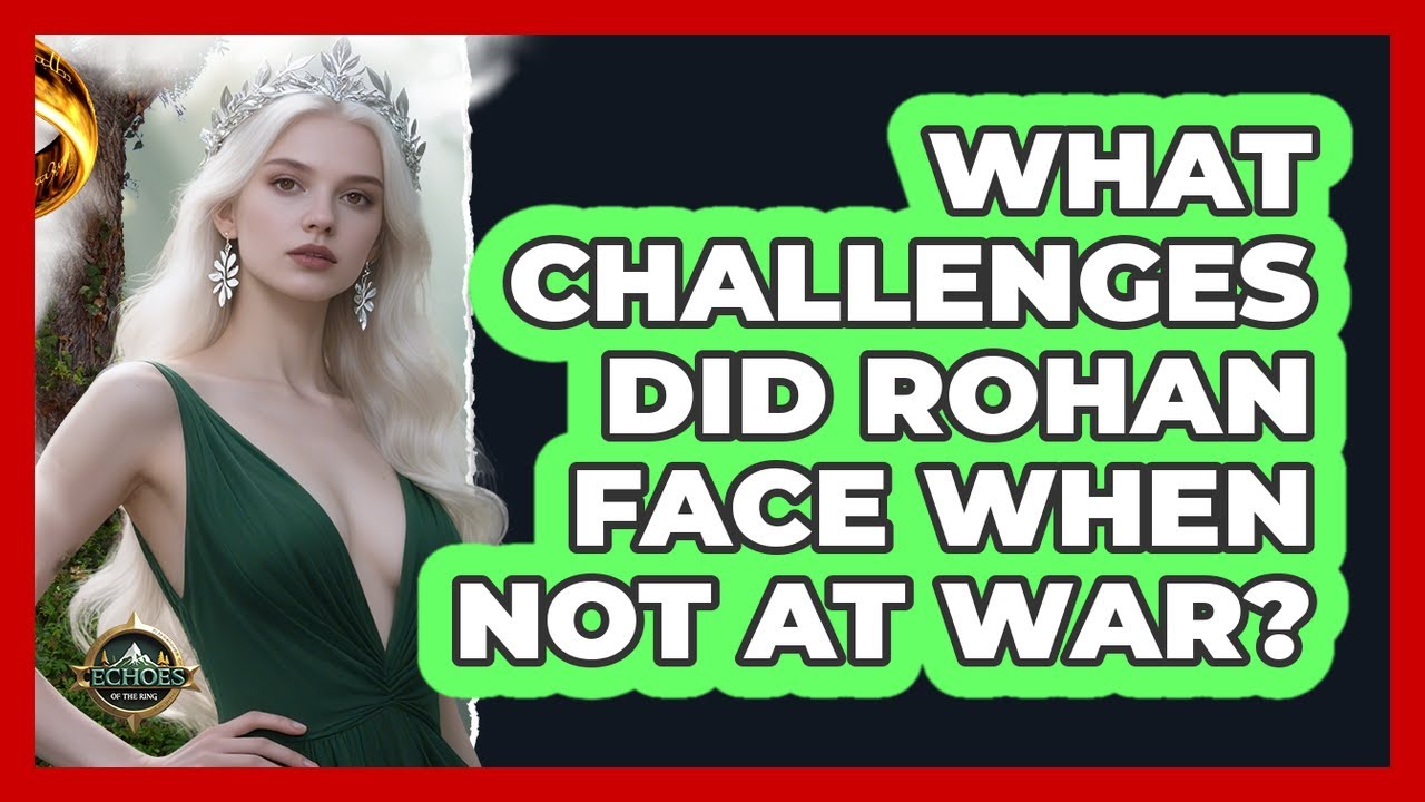 What Challenges Did Rohan Face When Not At War? - Echoes Of The Ring