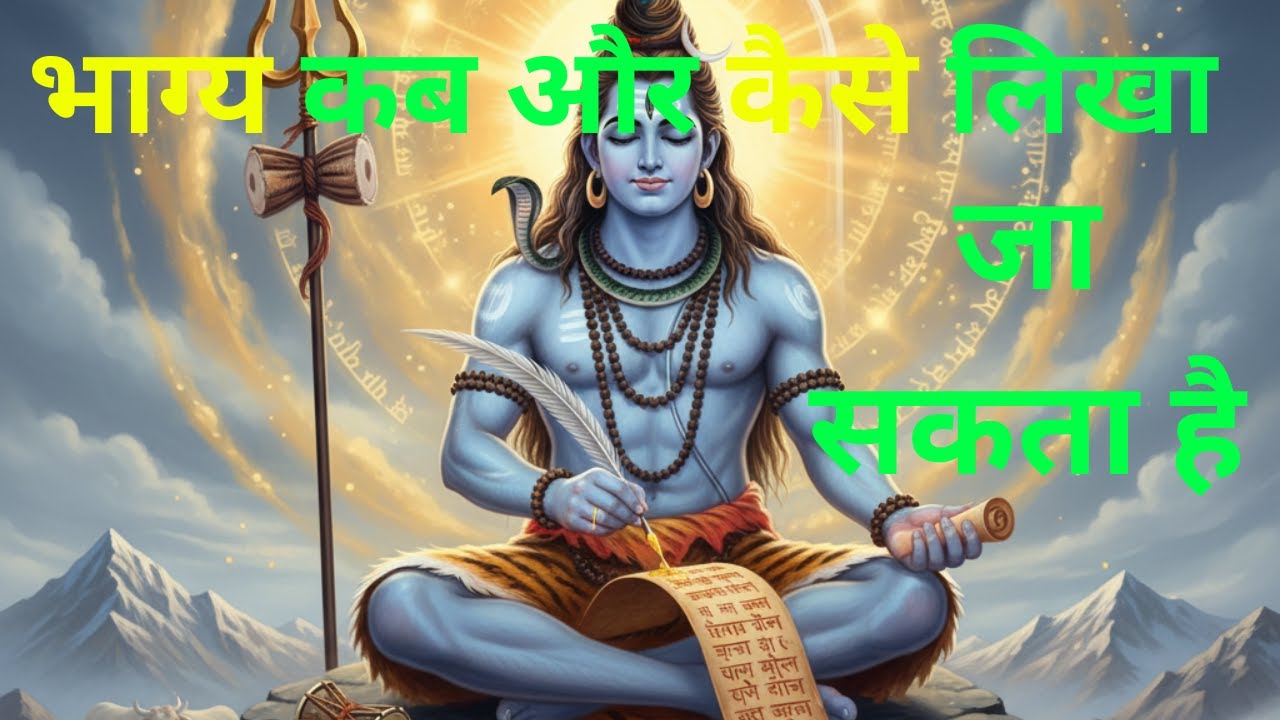 भाग्य कब और कैसे लिखा जा सकता है |