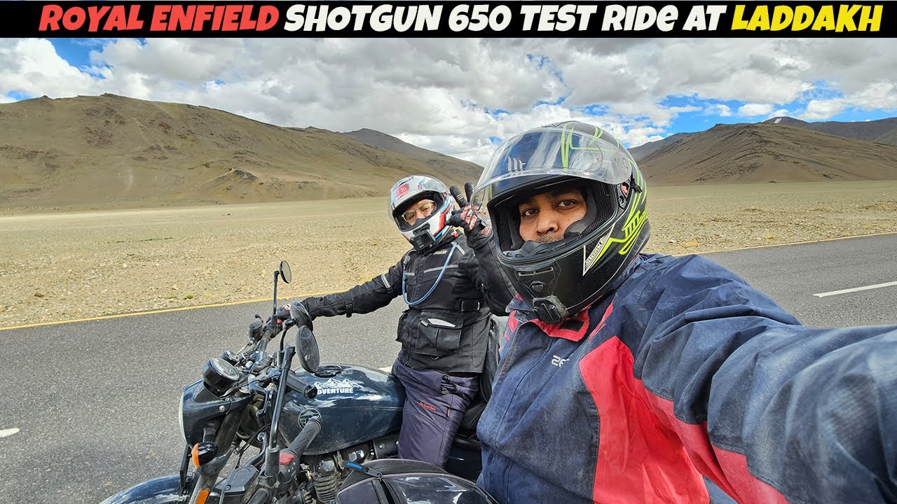 Royal enfield shotgun 650 test Ride review at world highest Road.