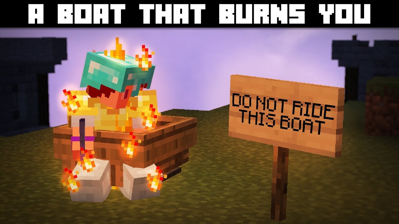 Skywars Trap | A boat that sets you on fire
