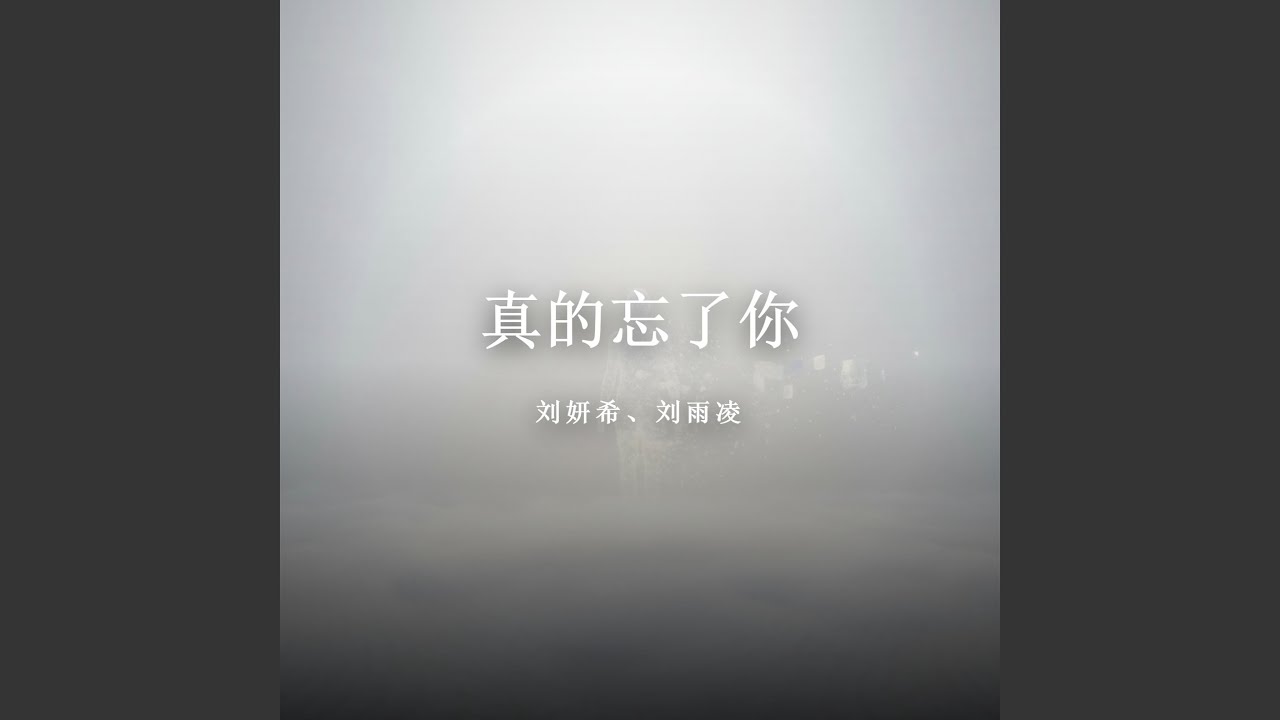 真的忘了你