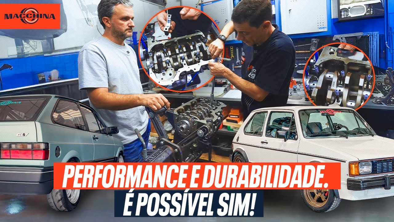 Segredo revelado! Os melhores motores preparados s&atilde;o montados assim! Gol GLT 16v Golf GTi MK1 8v.