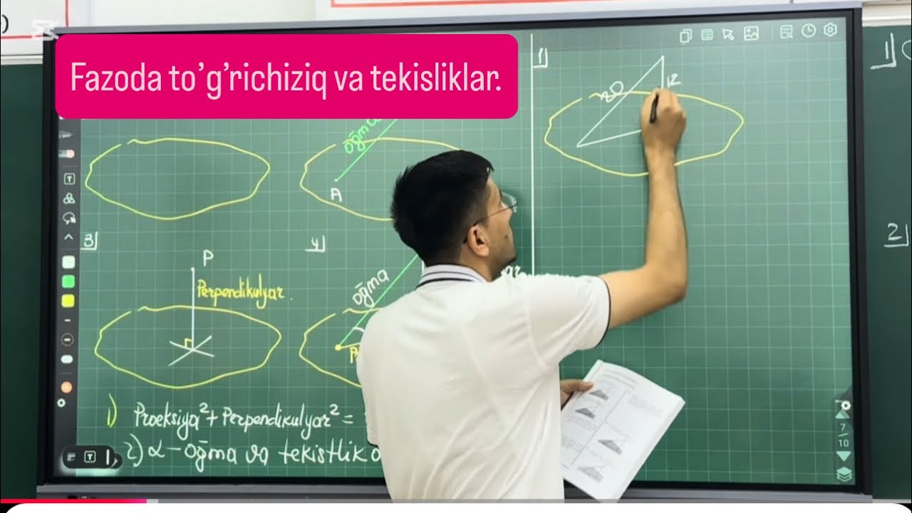 Fazoda to’g’ri chiziq va tekisliklar.