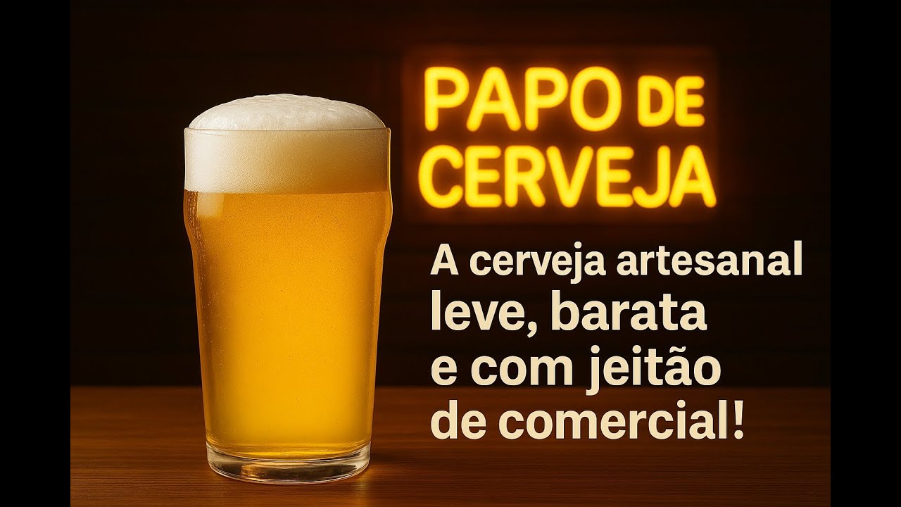 Cerveja artesanal com sabor de cerveja comercial (e muito mais barata!)