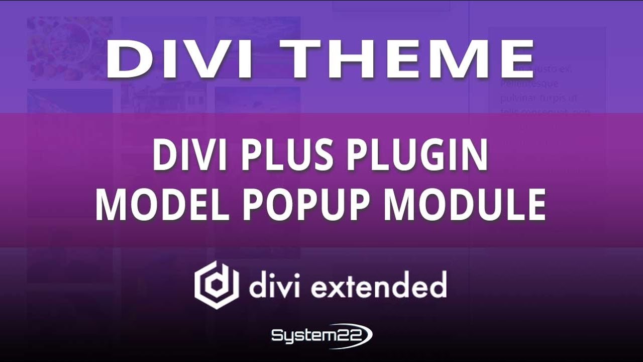 Divi Theme Divi Plus Plugin Model Popup Module 👈