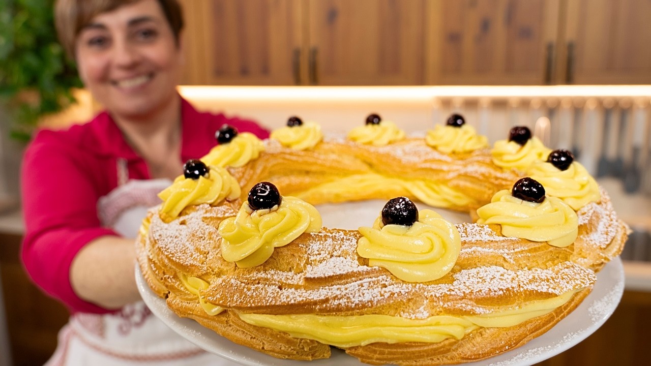 ZEPPOLONE ALLA CREMA Ricetta Facile - Fatto in Casa da Benedetta