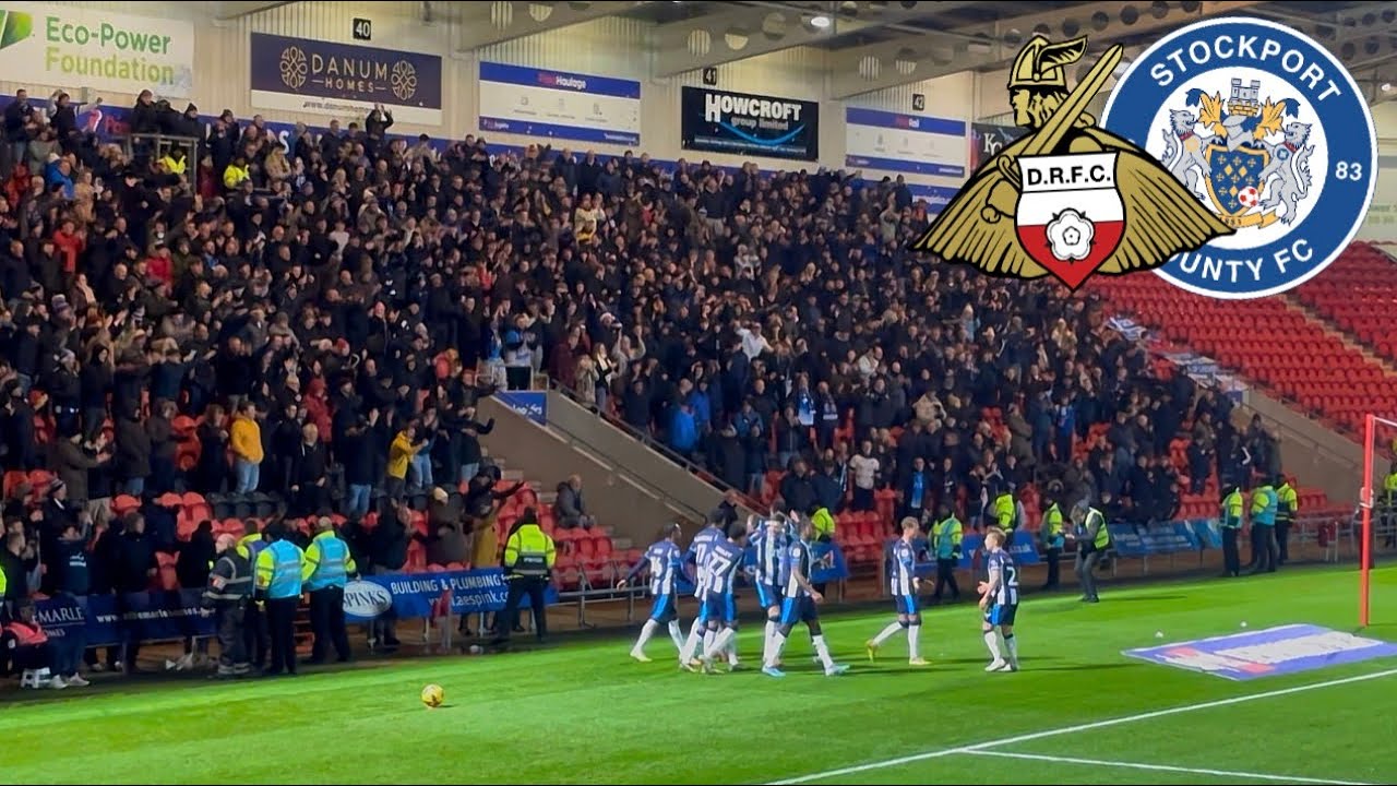 STUNNING GOAL SENDS STOCKPORT COUNTY FANS WILD! - Doncaster Rovers 0-2 Stockport County