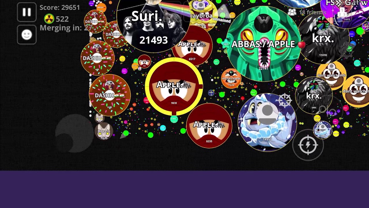 ⛔Agar.io Server⛔ Agario on Mobile with #bots  #AppleAgarLive #Live #Agario #giveaway #100