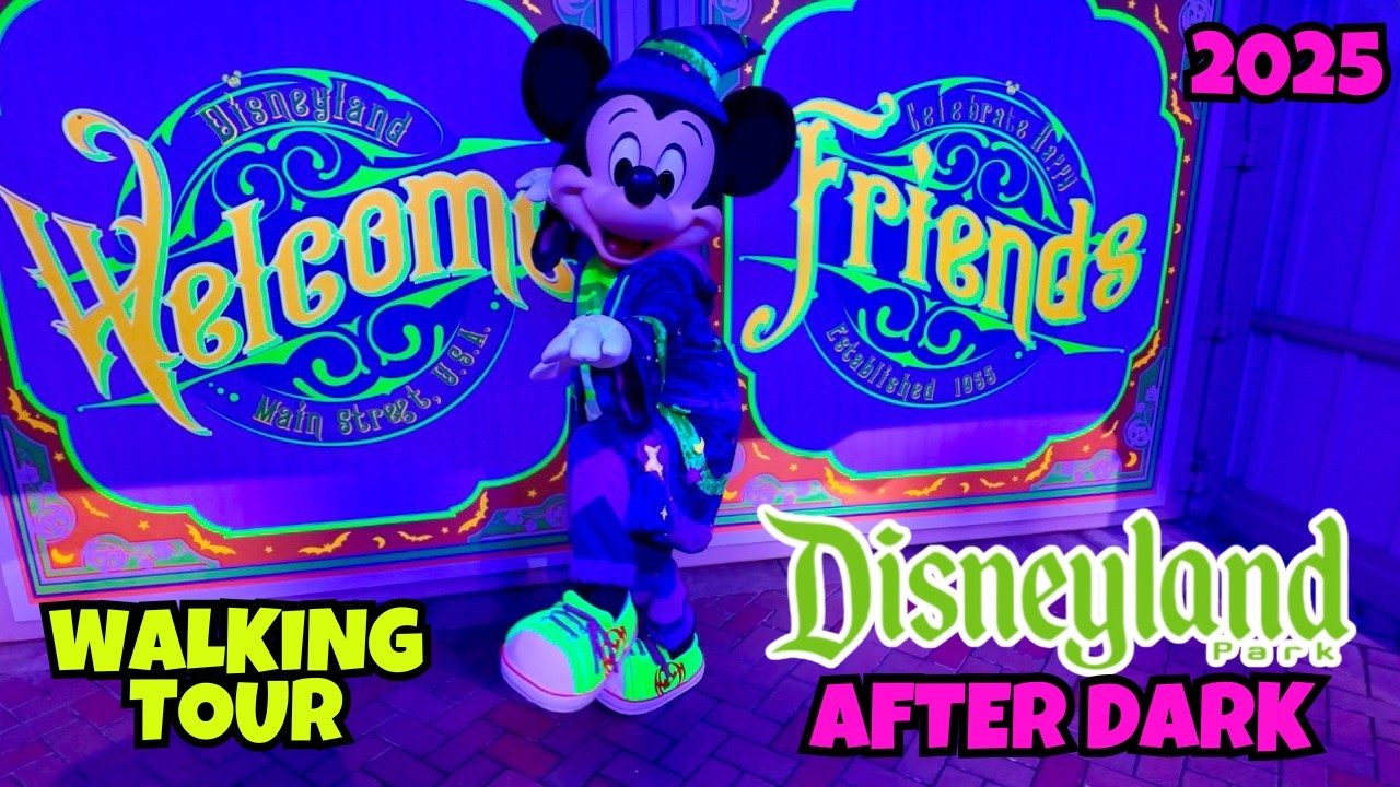 Disneyland After Dark: A Silent Stroll Through the Magic | Disneyland Walkthrough 2025 at Night