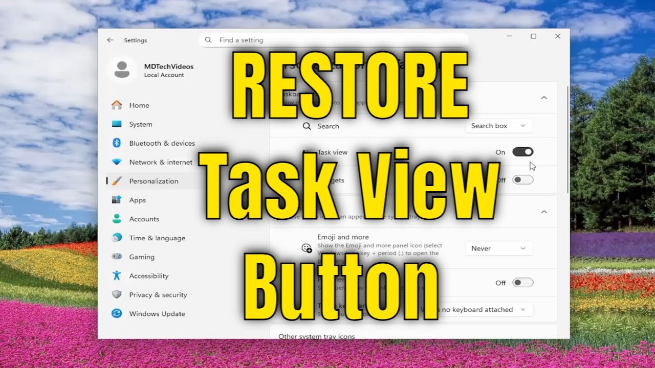How To Restore Task View Button on Taskbar in Windows 10/11 [Tutorial]