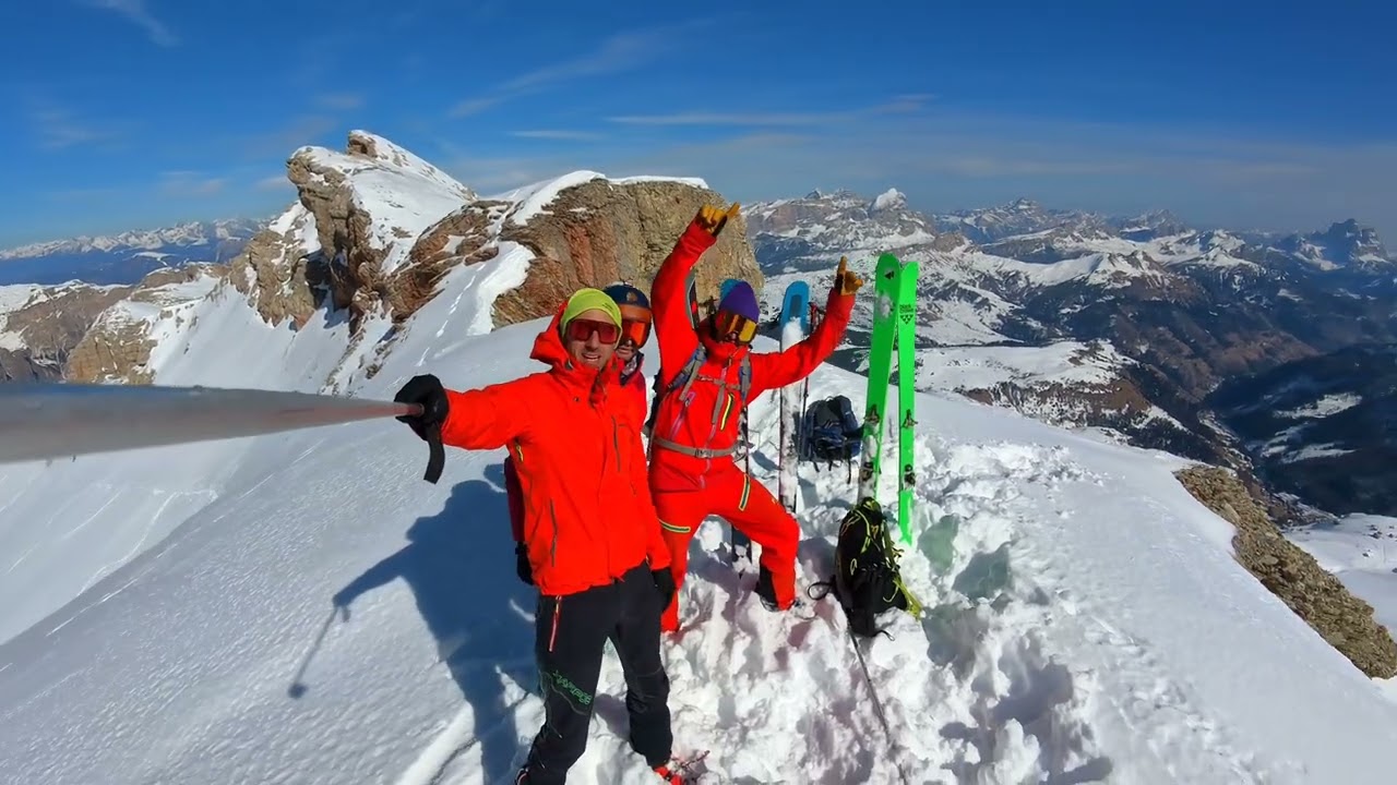 Scialpinismo Corvara Val Mezdi Canalino inedito