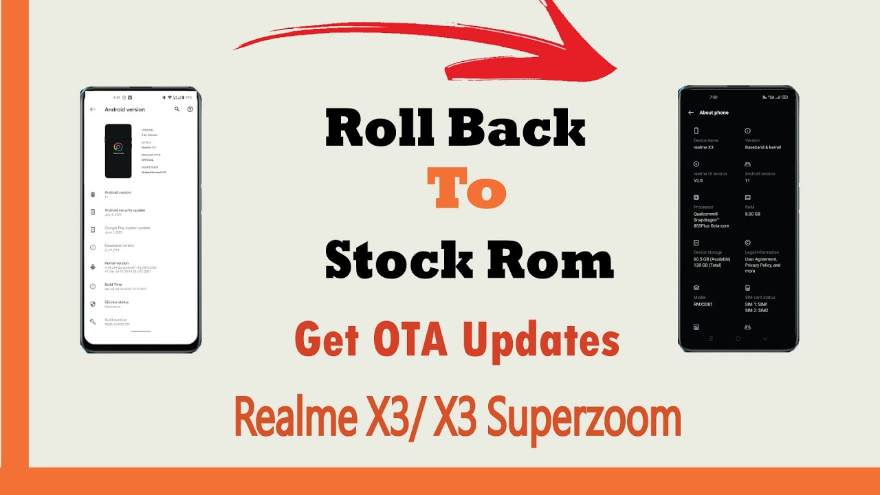 How to install Stock Rom in Realme X3 | without Pc | Get OTA Updates | Tricky Tech |