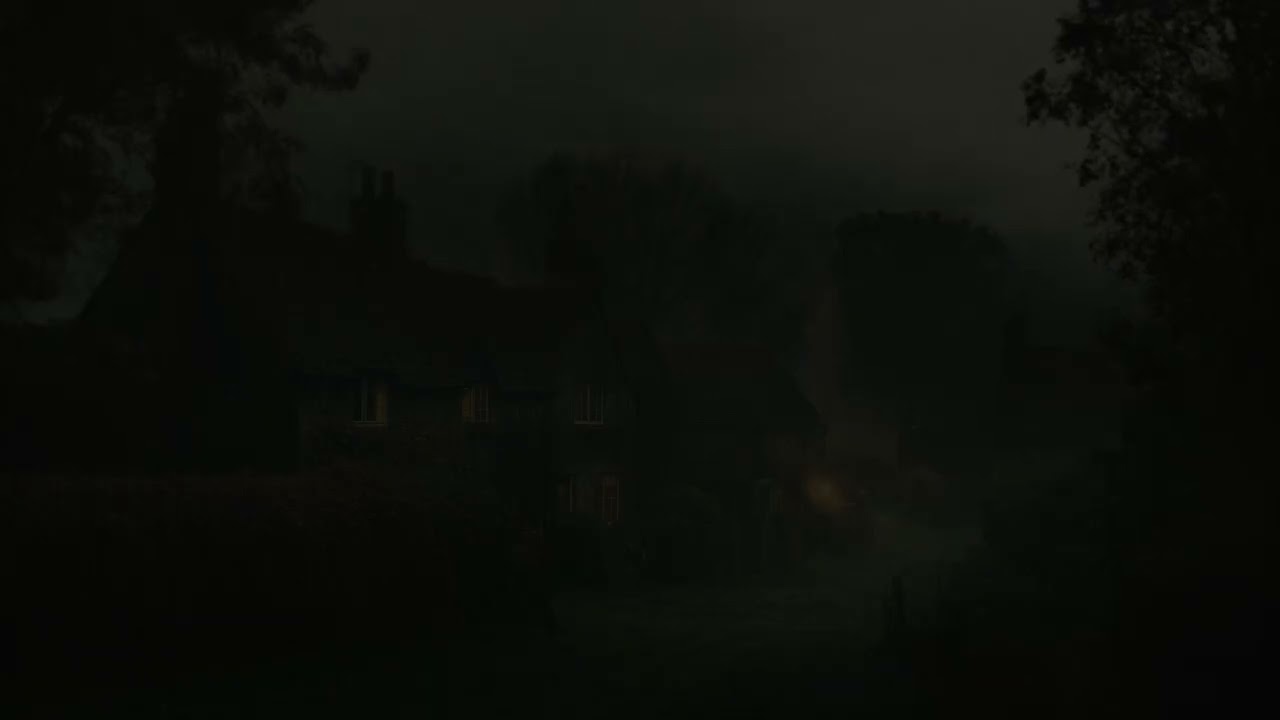 Calm Night Space | Gentle Rolling Thunder Ambience | Deep Peaceful Sleep
