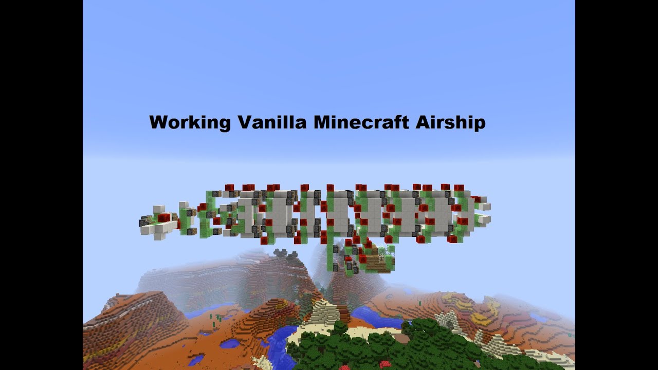 Working Vanilla Minecraft Airship