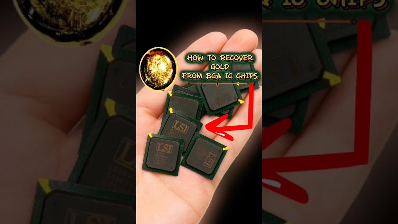 How To Get Gold From BGA IC Chips #icchip