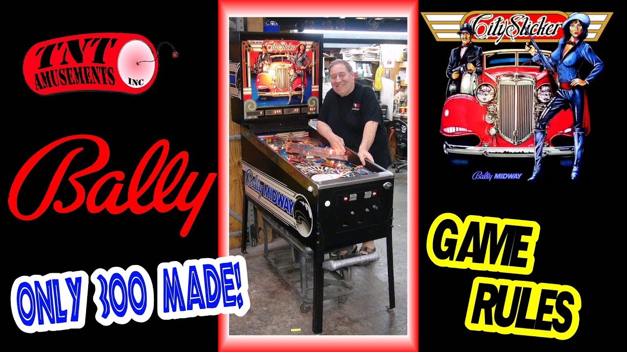 #1499 Bally CITY SLICKER Pinball Machine Game Play & Rules of the game plus History -TNT Amusements