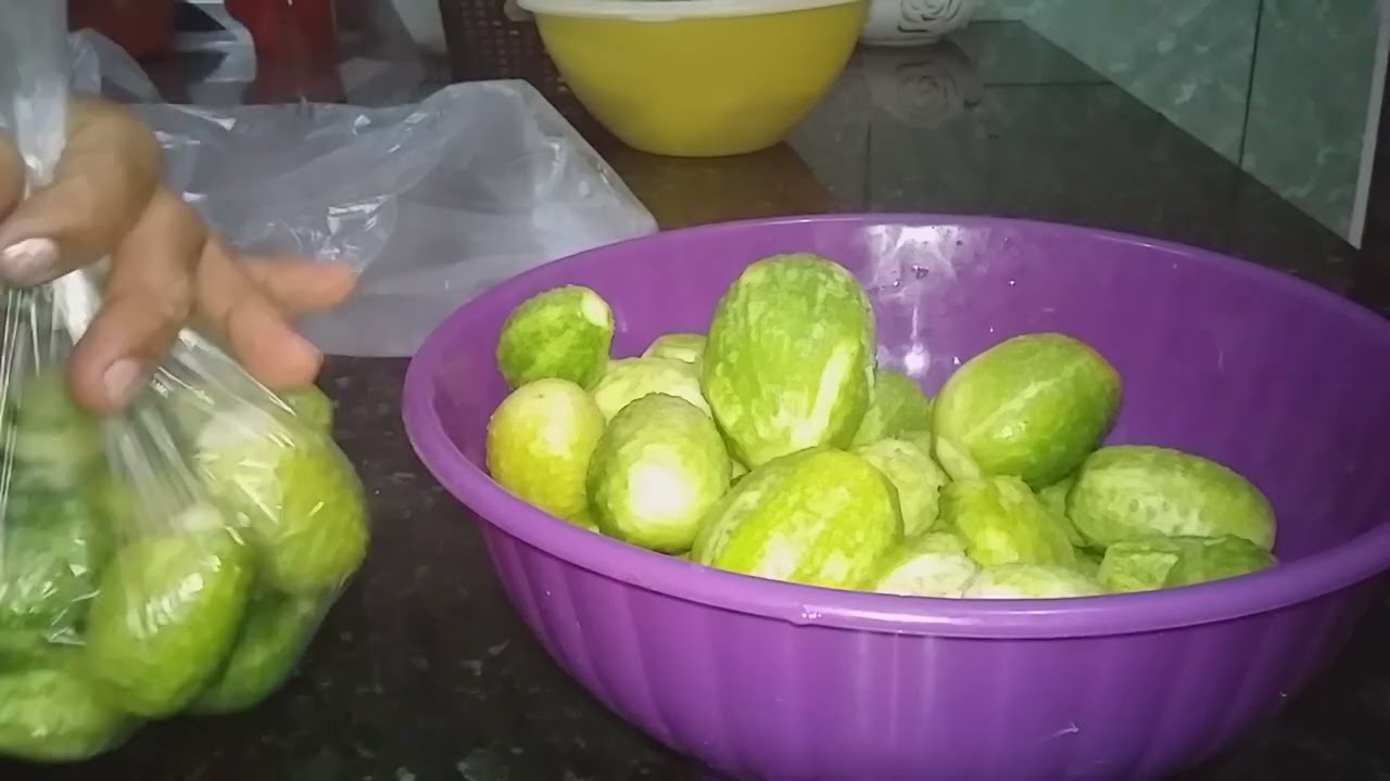 Como congelar  maxixe