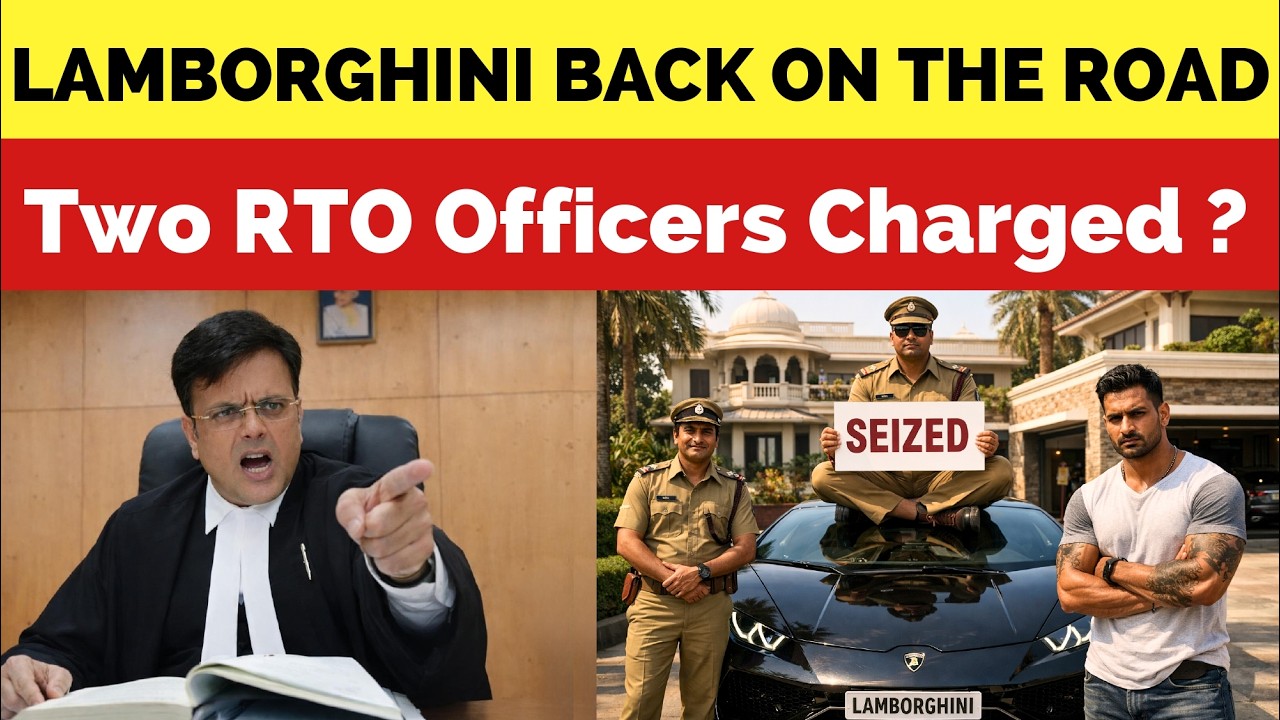 LAMBORGHINI BACK ON ROAD, RTO OFFICERS FACE CHARGES ? LAMBORGHINI CASE