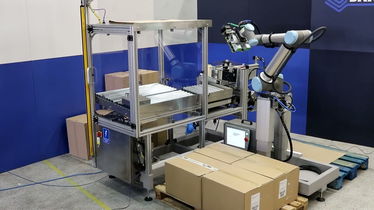 Robot paletyzujący - automatyzacja znakowania i paletyzacji