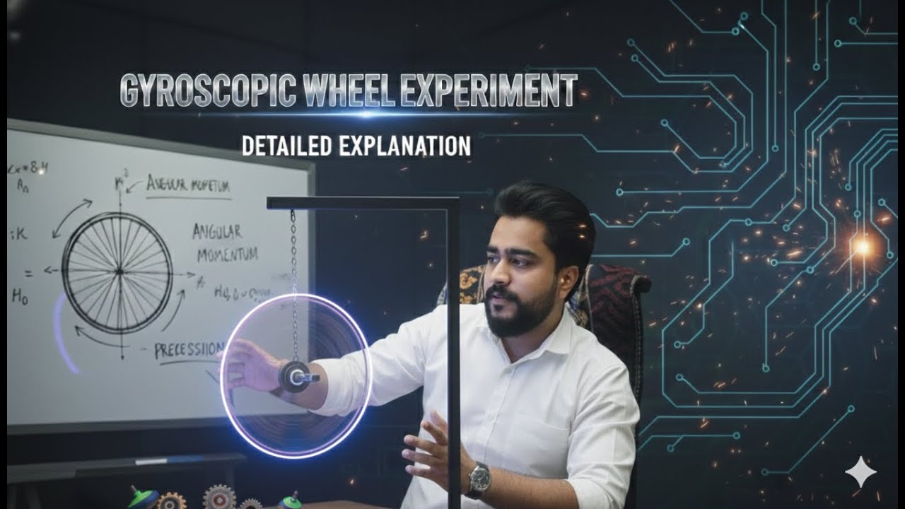 Why Doesn't This Wheel Fall? 😱 Gyroscopic Experiment & Science