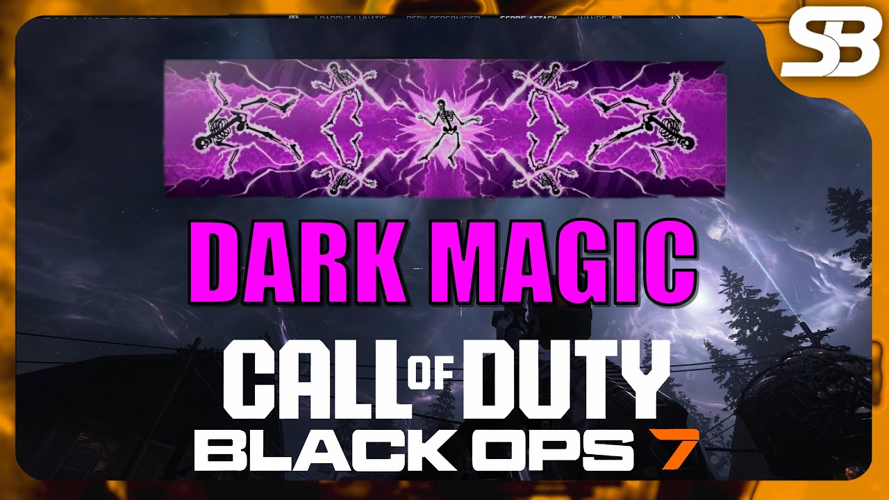 BO7 Темная магическая визитная карточка (Black Ops 7 Zombies Темная магическая визитная карточка)