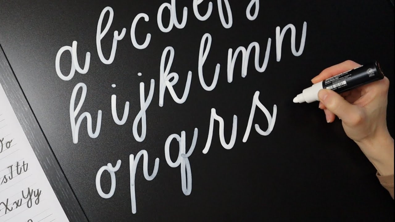 Zo teken je schrijfletters op je krijtbord (van a tot z)