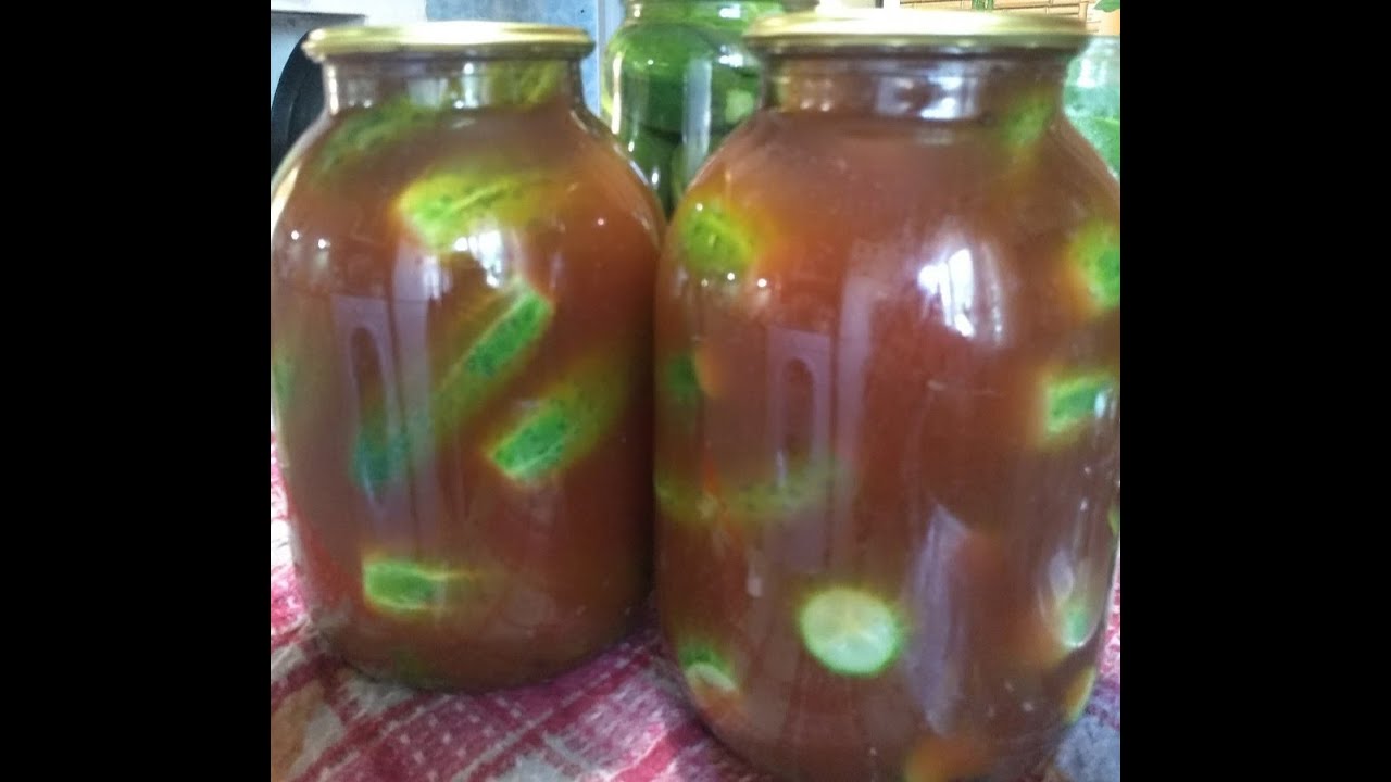 Маринованные огурцы с кетчупом🥒🥒🥒