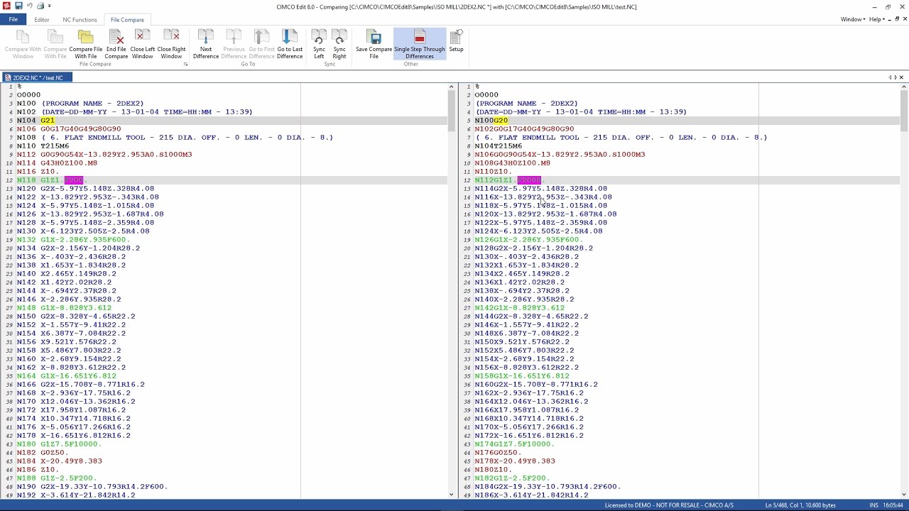 CIMCO Edit Standard vs. Professional (1/6)