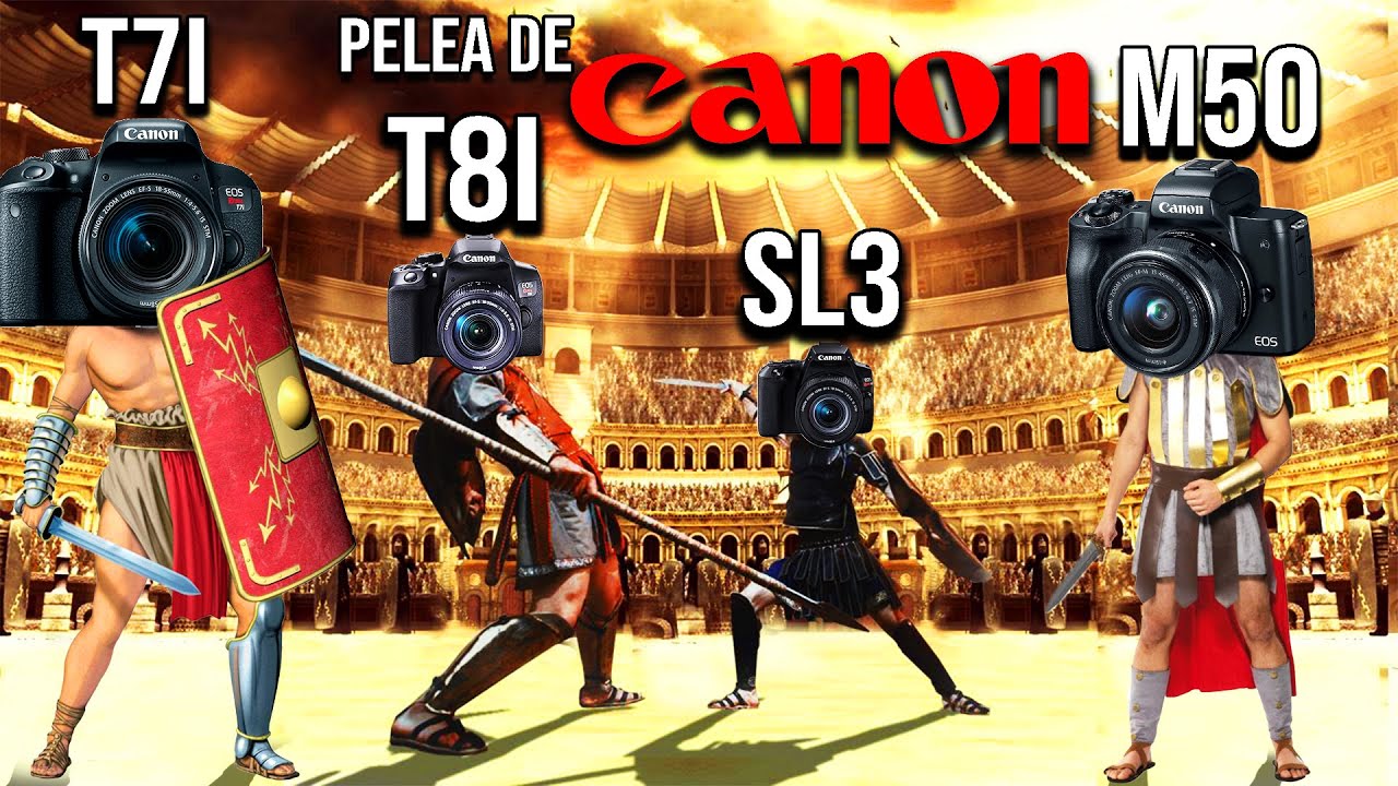 canon m50 vs t7i vs sl3 vs t8i ¿cual es la mejor camara?