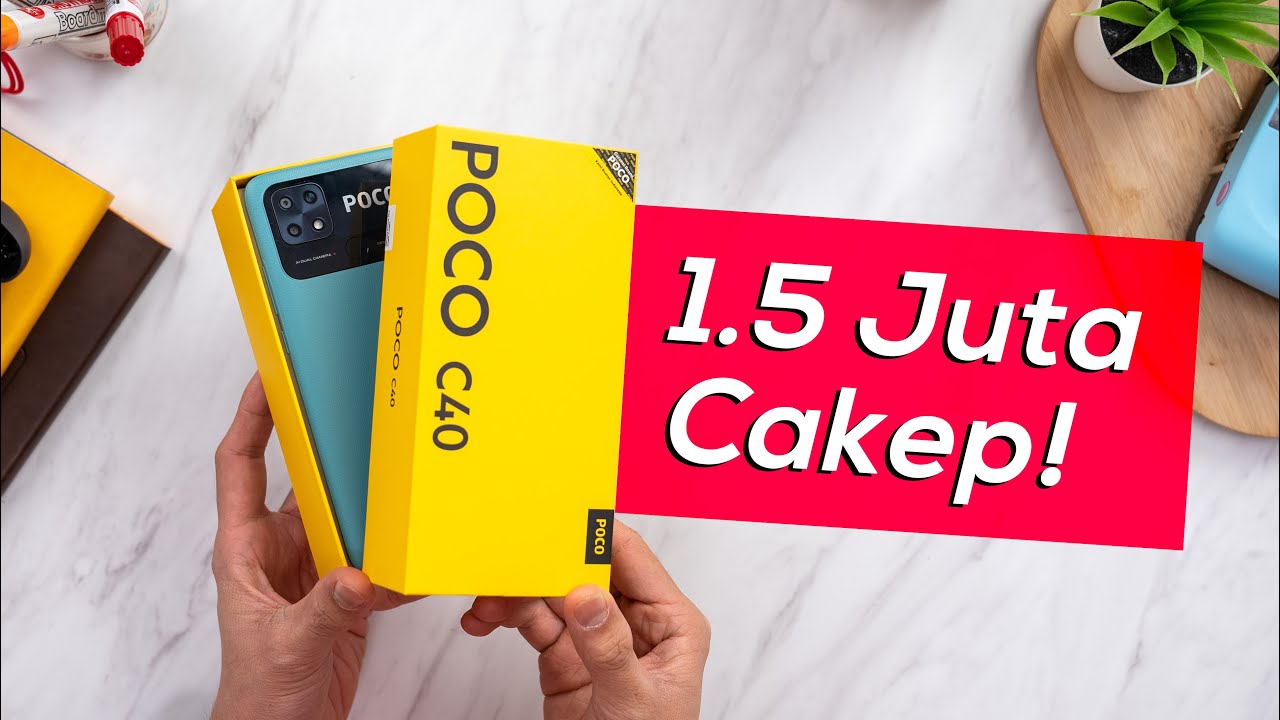 HP TERMURAH POCO! Unboxing POCO C40 Indonesia + Tes Genshin ML