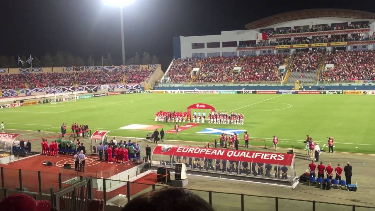 FIFA World Cup 2018 | Malta v Scotland 2016 | National Anthems