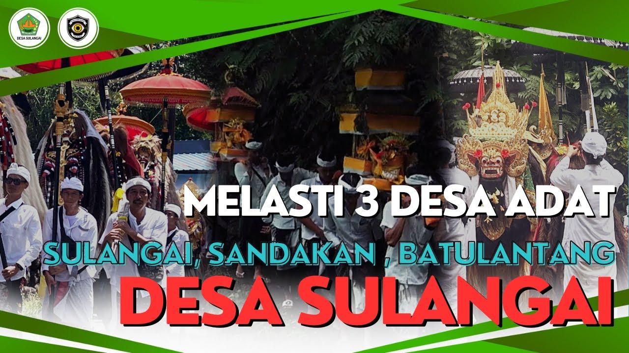 DOKUMENTASI MELASTI DI 3 DESA ADAT YANG ADA DI DESA SULANGAI MENYAMBUT HARI RAYA NYEPI SAKA 1946