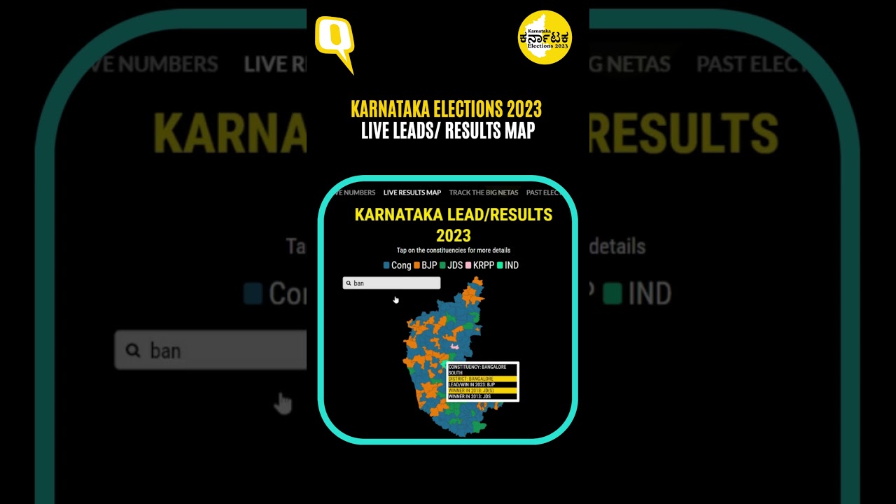 Karnataka Elections 2023 Results: Who Won Where? | #shorts