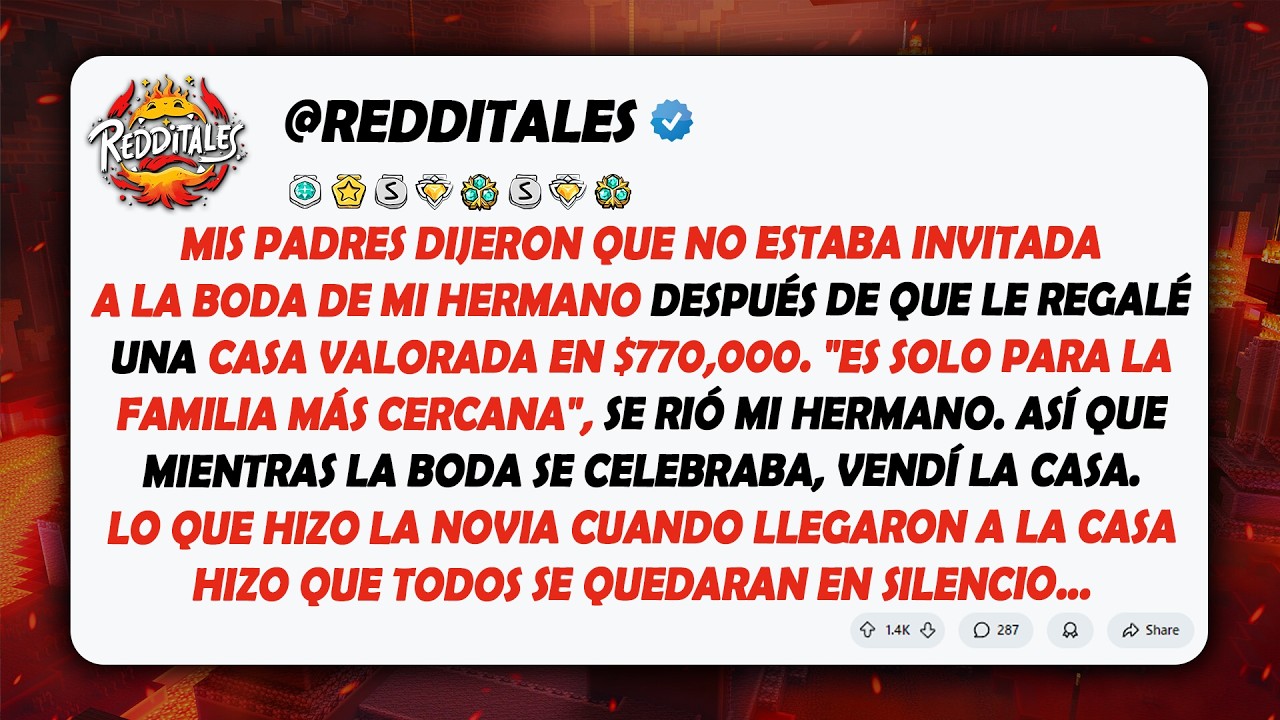 Mis padres dijeron que no estaba invitada a la boda de mi hermano después de que le regalé una casa…