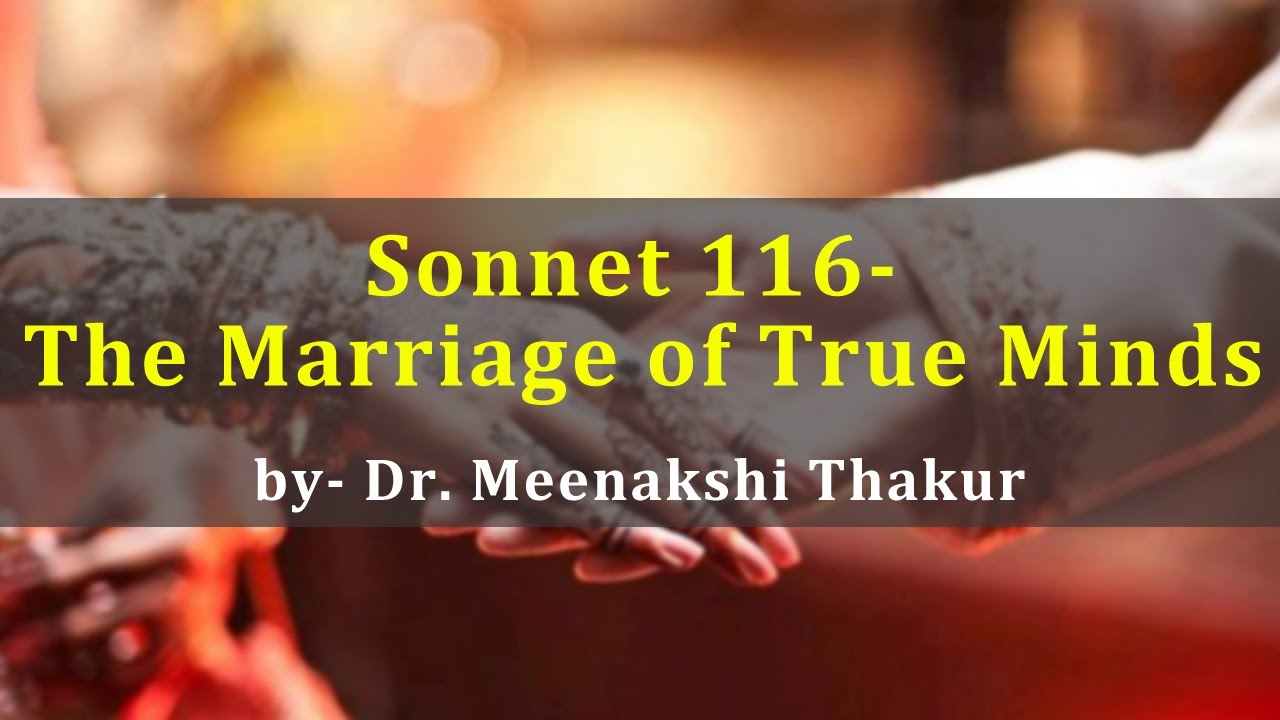 The Marriage of True Minds  (B.A Ist) I Guru Kpo