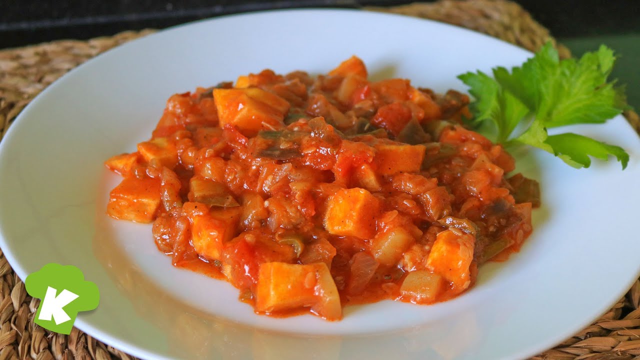 Pisto de Verduras Receta de Karla 🍅🍆🥔🧅 | Recetas de Verduras para Niños