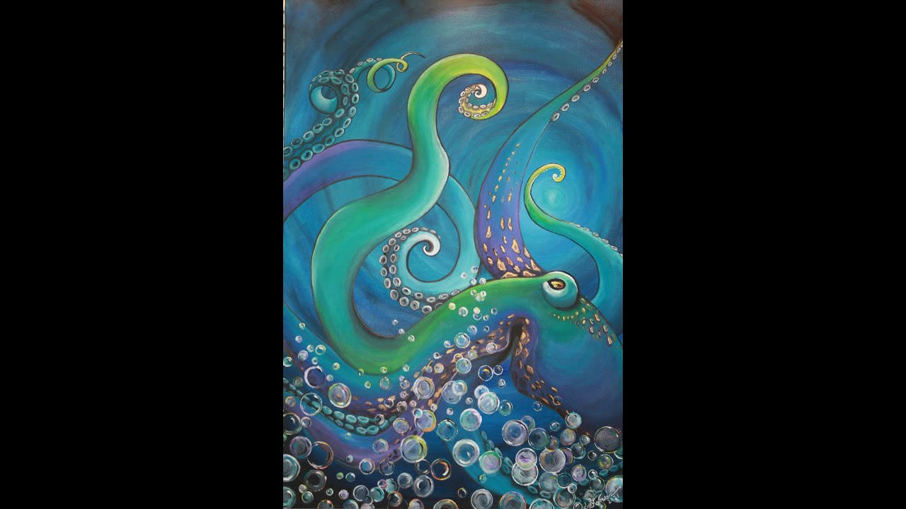Octopus Painting - Acrylic Painting Tutorial