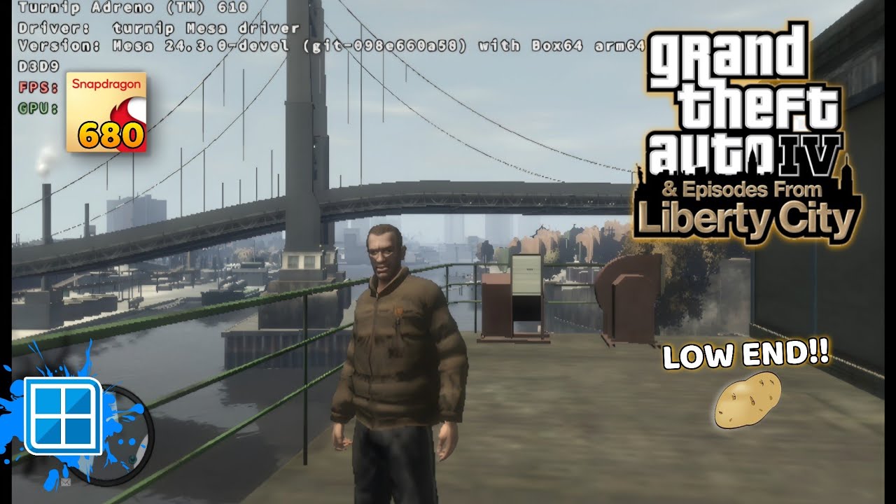 Тестируем GTA IV на бюджетном Android-смартфоне! | Snapdragon 680 6 ГБ ОЗУ | Winlator Bionic