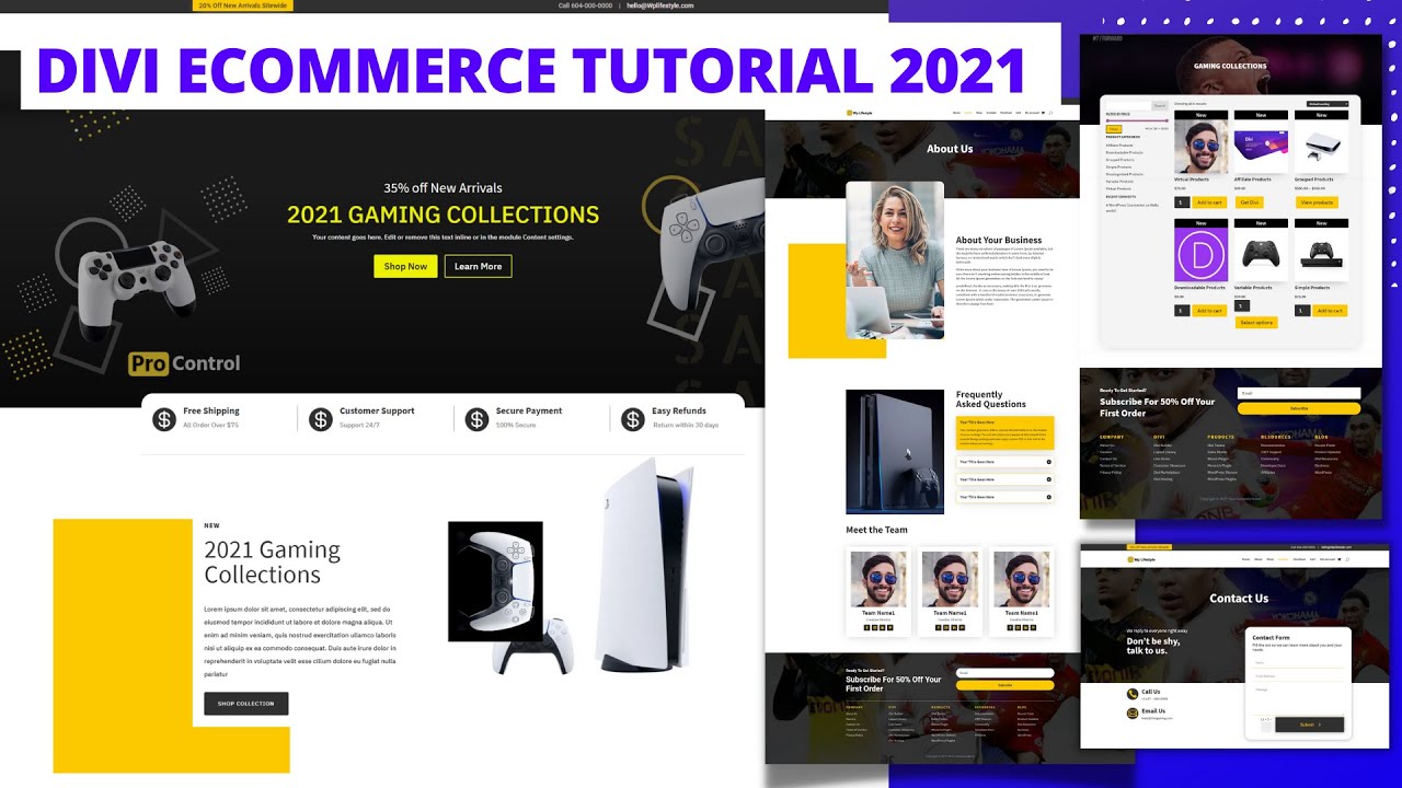 How To Make An eCommerce Website With Divi Theme 2021