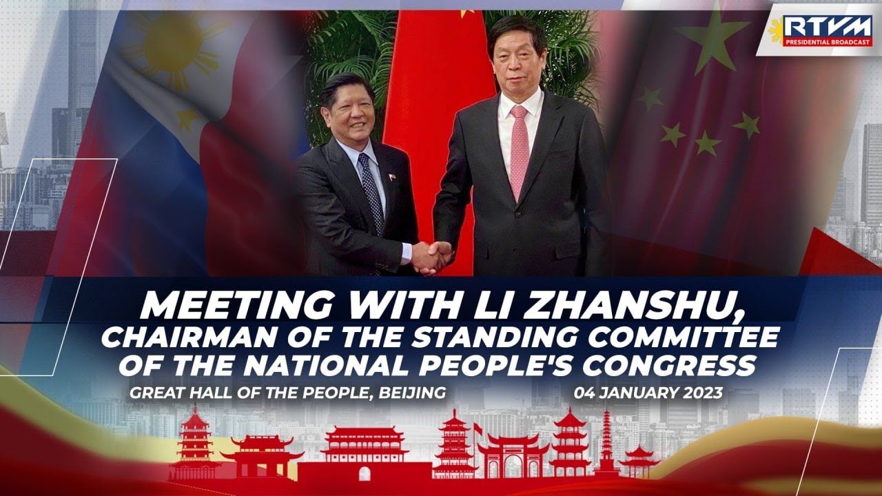 Meeting with Li Zhanshu, Chairman of the Standing Committee of the National People’s Congress 1/4/23