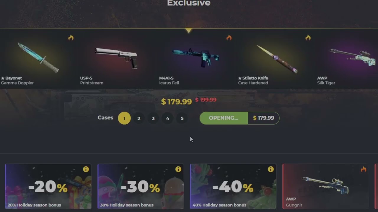 I'VE WON BEAUTIFUL M4A1-S ICARUS FELL ! CS2 CASE OPENING