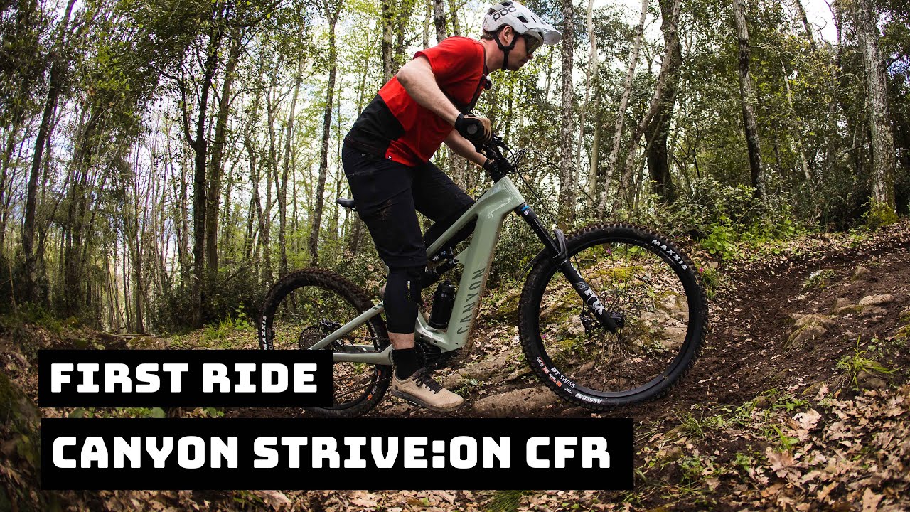 Обзор первого заезда Canyon Strive:ON CFR — нового горного электроэндуро-велосипеда Canyon