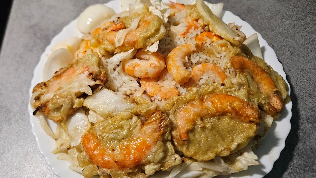 COMMENT FAIRE RIZ AUX CREVETTES 🍤