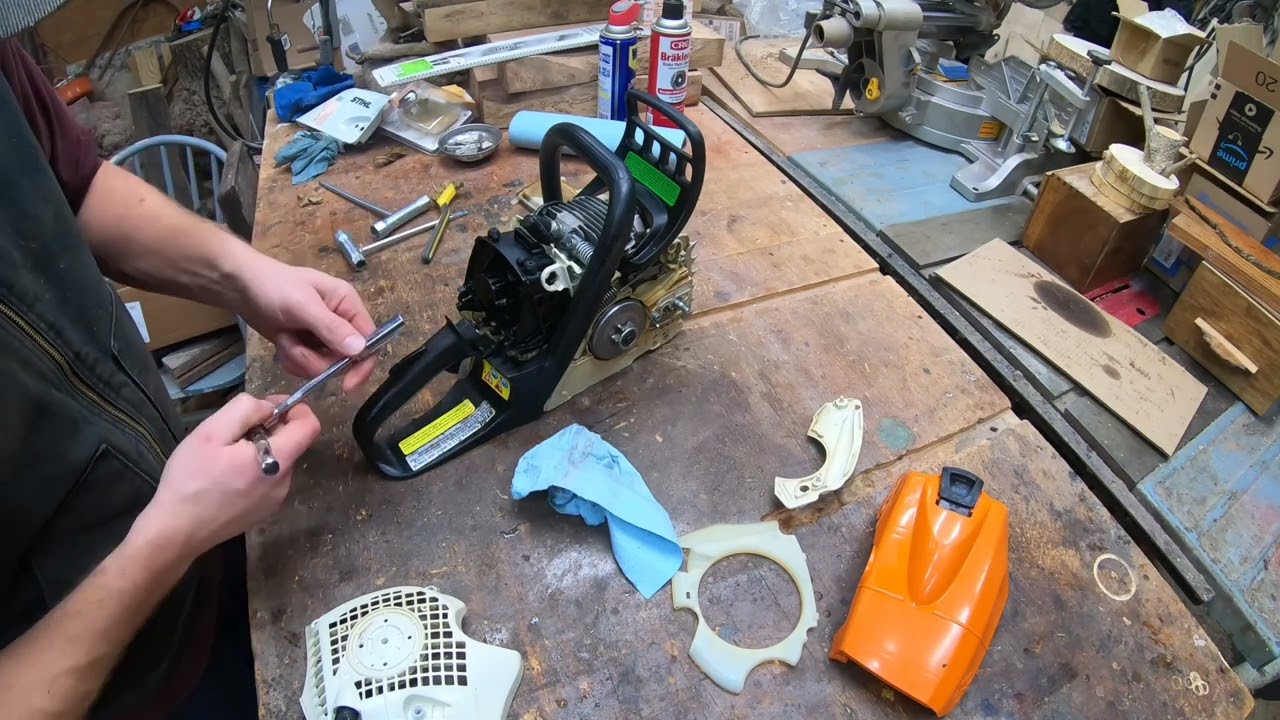 Working on a Stihl MS211