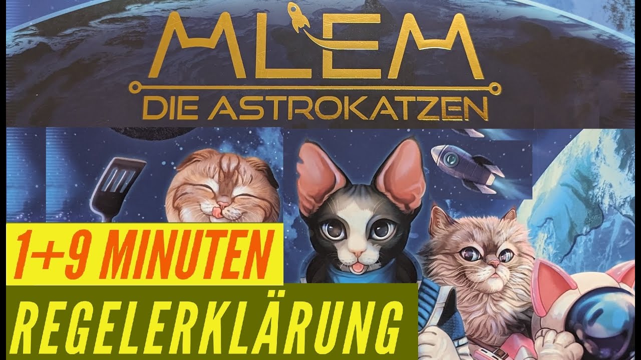 MLEM Regeln Anleitung Regelvideo - Push Your Luck - Brettspiel Astrokatzen