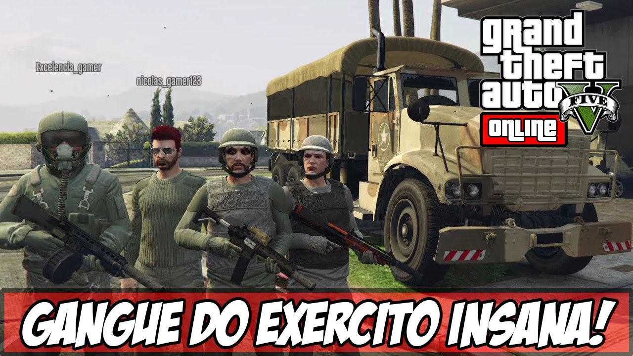 GTA V - Gangue do Exército e Chiliad Fail!! (Ps4)
