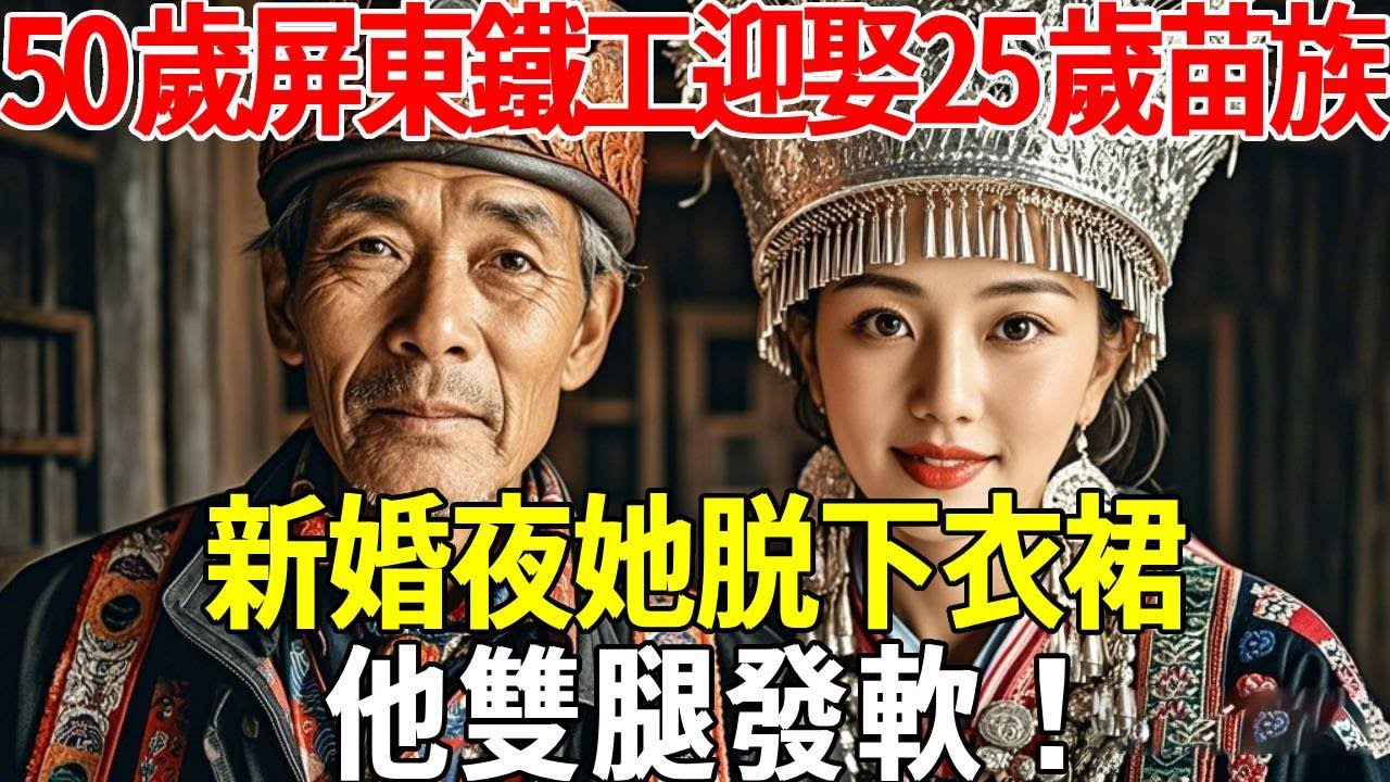 50歲屏東鐵工迎娶25歲苗族女孩，新婚夜她脱下衣裙，他雙腿發軟！#蝴蝶飛飛 #民間故事 #奇聞趣事 #古代小說#懸疑#老年情感