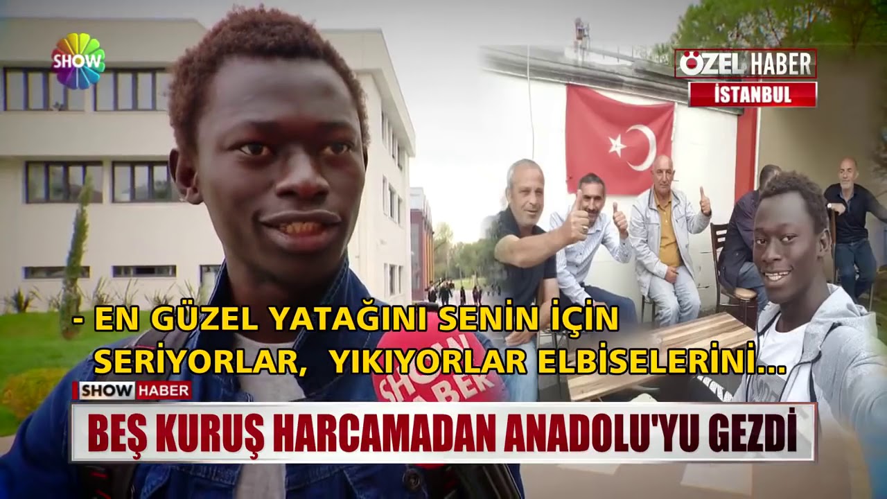Beş kuruş harcamadan Anadolu'yu gezdi