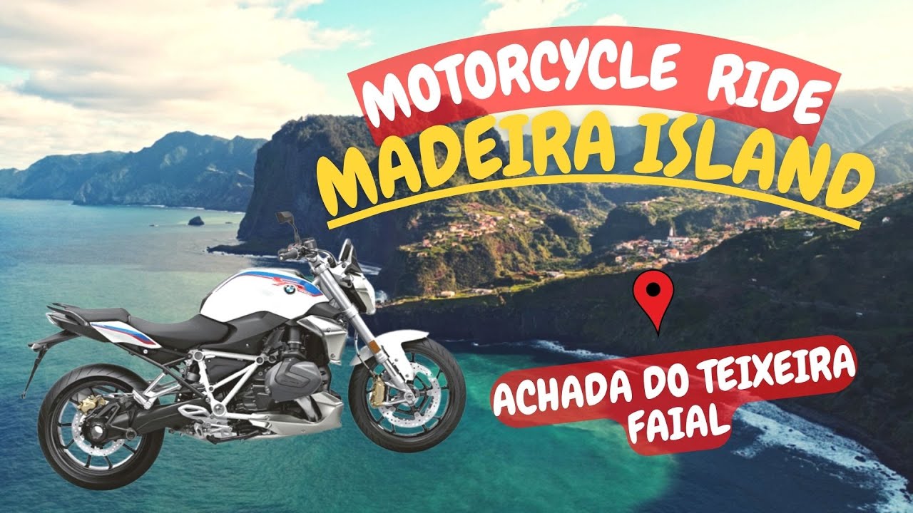 Motorcycle trip Madeira Island,   From Achada Do Teixeira until  Faial